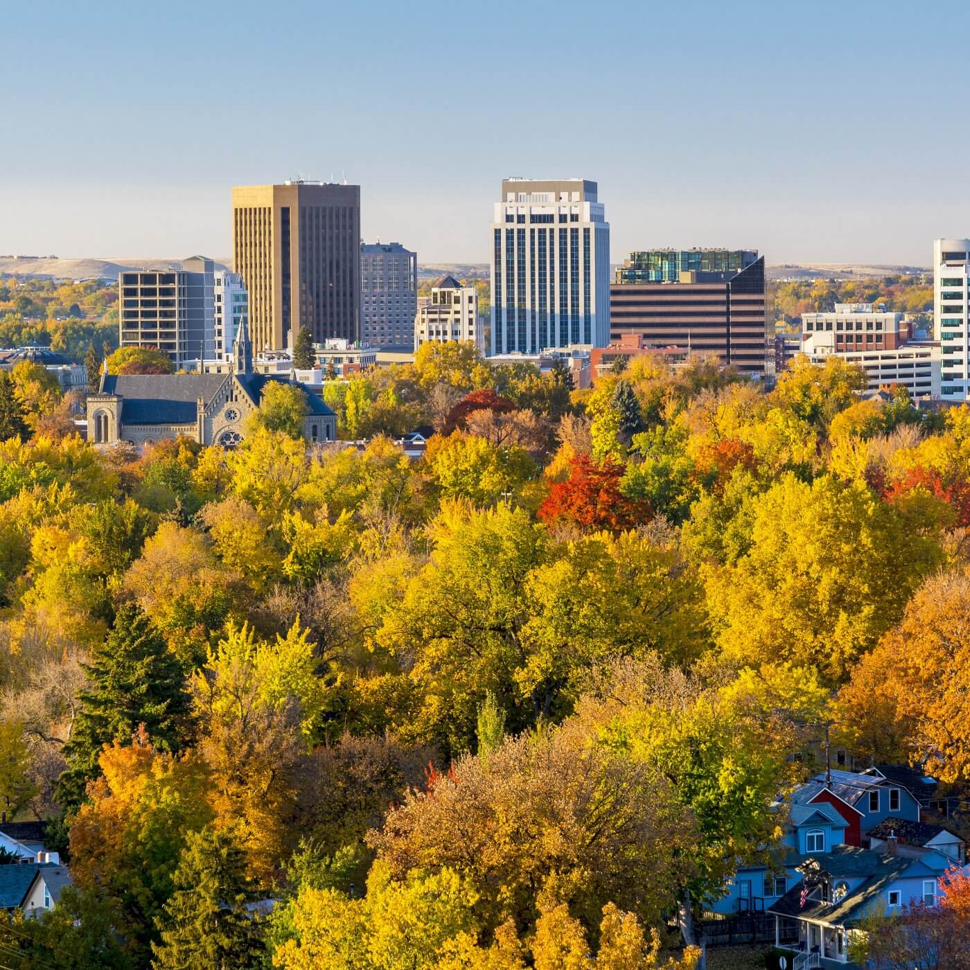 Scenic view of Boise, Idaho